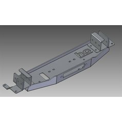 Winch Mounting Plate in Original Bumper Toyota Hilux (05-15)