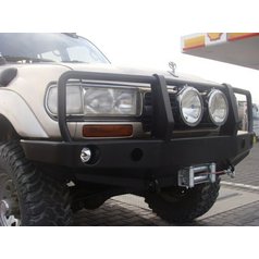 HD winch bumper for Toyota Land Cruiser LC80 - with bull bar