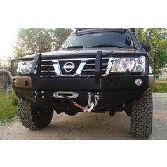 HD winch bumper for Nissan Patrol Y61 GU3  - with bull bar